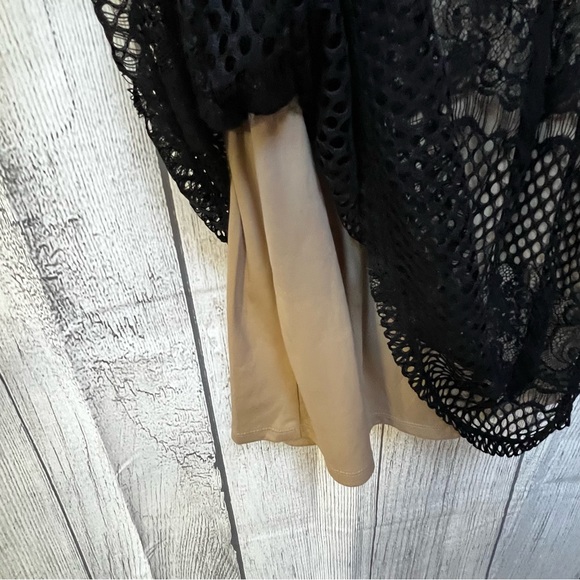 Xhilaration Lace Overlay Dress Color: Black Size: S/P - Picture 10 of 13